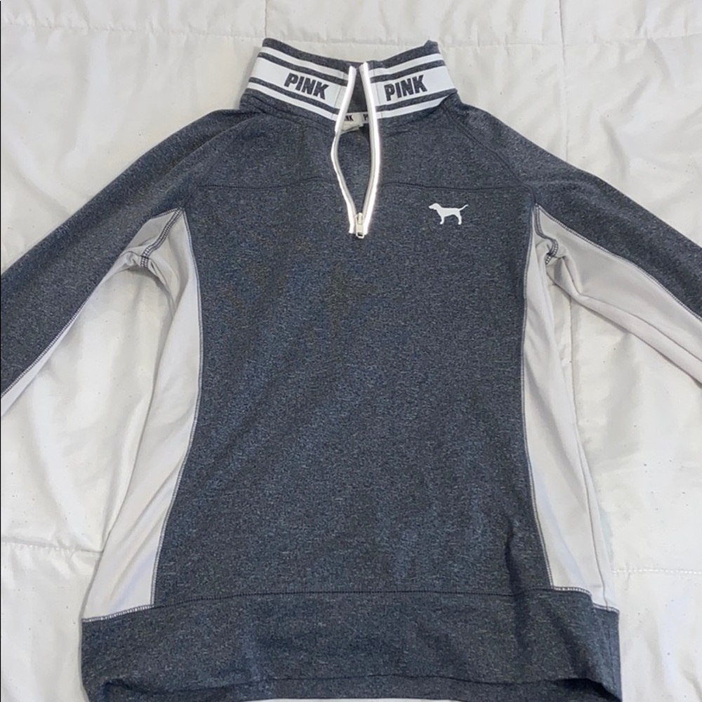 grey long sleeve tight collar neck
